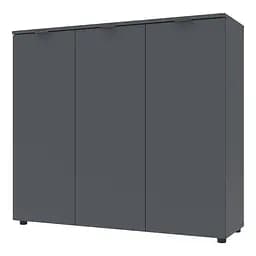 Комод Doros Рон 6 3 фасади Графіт 120х38х100 (41516000) - мініатюра 4