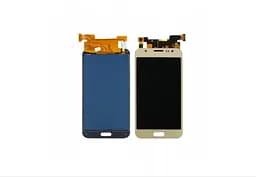 Дисплей для Samsung J500 Galaxy J5 с золотистым тачскрином, с регулируемой подсветкой