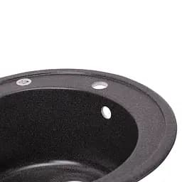 Кухонна мийка Lidz D510/200 GRF-13 (LIDZGRF13D510200), Графіт - мініатюра 5