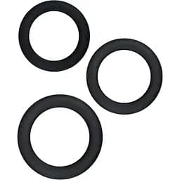 Ерекційне кільце NS Novelties Renegade Super Stretchy Diversity Rings 3 шт. чорний