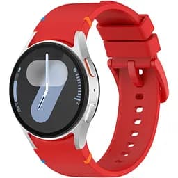 Браслет Seven для Samsung Galaxy Watch 5 - червоний ширина кріплення 20мм силікон Watchbands (W49-6WB26080603)
