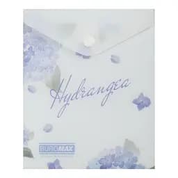 Папка-конверт А6 на кнопці DREAM ARABESKI світло-синя BM.3922-30 BUROMAX матовий напівпрозорий пластик (4823126809601)