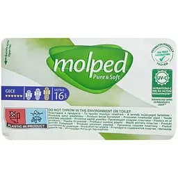 Гігієнічні прокладки Molped Pure&Soft night eco 6 крапель 16 шт. - мініатюра 3