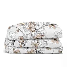 Комплект постільної білизни Cosas Exotic flowers CS2 Євро бежевий (FlowersBeigeWhite_Magnolia12_200) - мініатюра 5