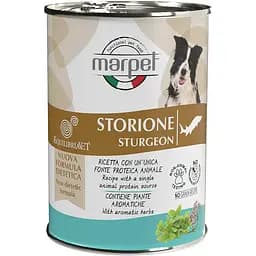 Вологий корм для собак Marpet Aequilibriavet, з осетром, 410 г