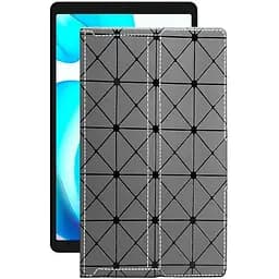 Чехол StatusCASE из экокожи для планшета Realme Pad Mini Серый ромб