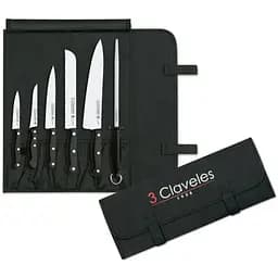 Набір ножів із 6-ти предметів 3 Claveles Uniblock (01704)