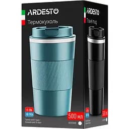 Термокружка Ardesto Urban 500 мл нержавеющая сталь темно-синяя