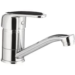 Змішувач для умивальника CRON MAGIC 004 чорна ручка (CR0107)