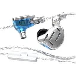 Наушники KZ Zax с микрофоном silver