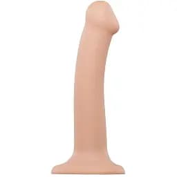 Насадка для страпону Strap-On-Me Dual Density Dildo Flesh M двошарова гнучка діаметр 3.3 см