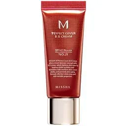 BB-крем Missha M Perfect Cover BB Cream SPF42 / PA+++ №21 Light Beige 20 мл 