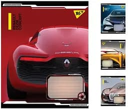 Зошити учнівські 18 аркушів клітинка. YES Dezir concept, 25 шт. в упаковці