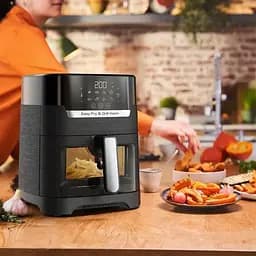 Мультипіч Tefal Easy Fry&Grill Vision Window 1550 Вт чорна (EY506810) - мініатюра 6