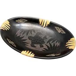 Блюдо Черепаха теракотове овальне 34х21.5х5 см