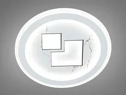 Сучасний круглий світлодіодний світильник потужністю 48 Вт, білий