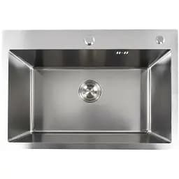 Кухонна мийка Platinum Handmade нержавійка 65x45 (сифон круглий 3.0/0.8)