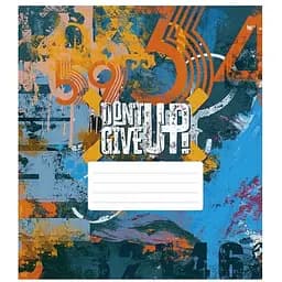Тетрадь ученическая Dont Give Up Школярик 036-3314K-5 в клетку 36 листов