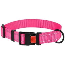 Нашийник для собак Barksi Active світловідбивний пластиковий фастекс 43-66х2.5 см рожевий