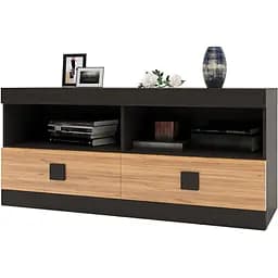 Тумба Еверест ТВ 1100 Соната 110х38х50 венге темний + дуб крафт золотий (EVR-2256)