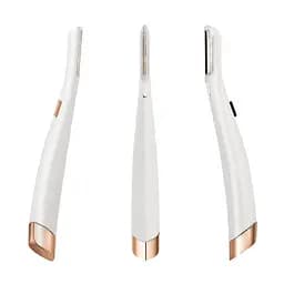 Жіночий тример для обличчя Flawless Dermaplane, білий, з LED підсвіткою, 6 лез із японської сталі - мініатюра 5