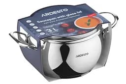 Каструля Ardesto зі скляною кришкою Gemini Liguria 3л нержавіюча сталь kuh0014761 - мініатюра 2