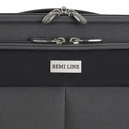 Валіза середня Semi Line 24 дюйми (M) дюйми (M) Polyester Grey/Orange Lines (T5754-2) - мініатюра 8