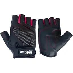 Рукавички для фітнесу Sporter MFG-204.4A S Black/Pink