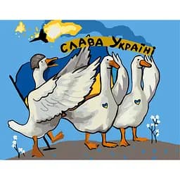 Картина за номерами Rosa Start Бойові гуси 35x45 см