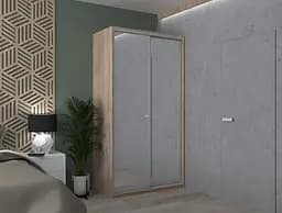 Шафа-купе Doros Сіті Лайт Дуб Cонома 2 Дзеркала 120х60х225 (42002036) - мініатюра 5