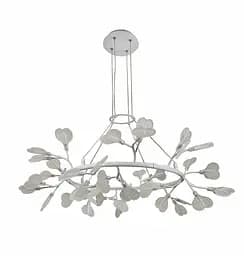 Люстра стельова LED Levistella 918LP271-48 WH+CL, 48 плафонів, G4, білий метал, скло, сучасний стиль