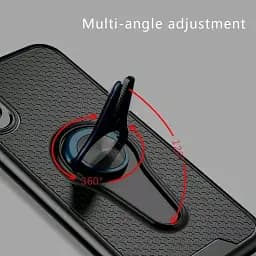 Чохол-накладка Hoco Car Mount з магнітом+тримачем для Apple iPhone X iPhone XS Black/violet - мініатюра 4