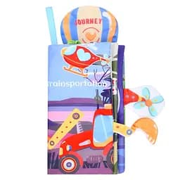 Развивающая книжка-шуршалка Bambi 668-230(Trainsportation) английские слова