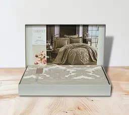 Покривало з наволочками Gardines Ezgi Beige 240 x 260 см pbe0051062 - мініатюра 2