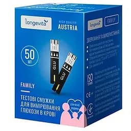 Тест-смужки Longevita Family 50 шт.