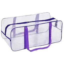 Прозора сумка в пологовий будинок розмір XL 60 х 25 х 30 см (рожева)