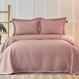 Покривало з наволочкою Karaca Home - Charm bold a.murdum світло-фіолетовий 160x240 полуторний