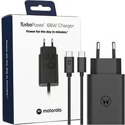 МЗП Motorola TurboPower 68W USB-C to USB-C cable (MC-682N) (PG38C06281) black UA - мініатюра 3