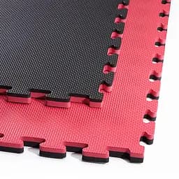 Мат-пазл (ласточкин хвіст) 4FIZJO Mat Puzzle EVA 100 x 100 x 2 cм Black/Red 4FJ0168 (P-5907739310637) - мініатюра 2