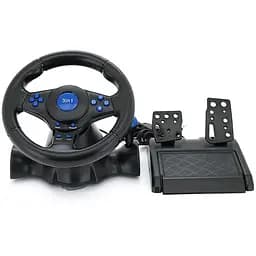 Руль гоночный Voltronic R3/1FX для PC/PS2/PS3 игровой вибрационный с педалями