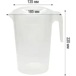 Глечик з кришкою Stars Plast 2 л (94344) - мініатюра 3