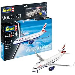 Збірна модель літака Revell Набір Airbus A320neo British Airways рівень 4 масштаб 1:144, 66 деталей (RVL-63840) - мініатюра 6