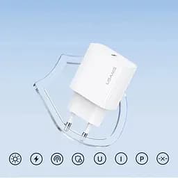 Адаптер живлення зарядний пристрій із кабелем Usams Fast Charger Kit OYXLTZ01 (CC226 + SJ711) - мініатюра 2
