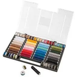 Швейный набор ниток Crelando разноцветный 64 шт.