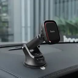 Магнітний автотримач для смартфона, утримувач телефону в машину на присосці Hoco CA42 - мініатюра 2