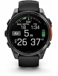 Смарт-годинник Garmin Fenix ​​8 47mm AMOLED Slate Gray with Black Silicone Band (010-02904-00) - мініатюра 5