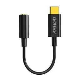 Переходник Choetech AUX003-BK, Type-C - стерео-аудио 3.5 mm (AUX003-BK)