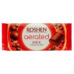 Уцінка. Шоколад молочний Roshen пористий 80 г (794042) 