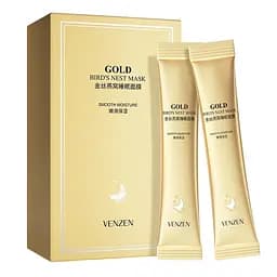 Набір нічних масок Venzen для обличчя в стіках Gold Bird`s Nest Mask 4 мл х 20 шт.