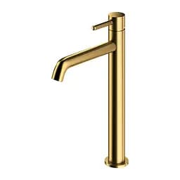 Змішувач для умивальника Omnires Y brushed gold (Y1212GLB) високий, золотий брашований